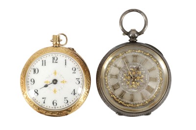 Lot 325 - 2 OPEN FACE POCKET WATCHES.