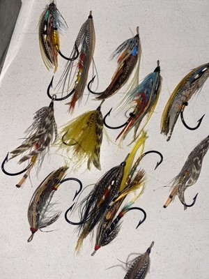 Lot 494 - A COLLECTION OF FISHING FLIES AND RELATED ITEMS