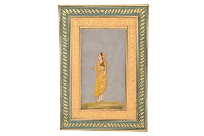 Lot 269 - A STANDING PORTRAIT OF A FEMALE SHAIVITE DEVOTEE