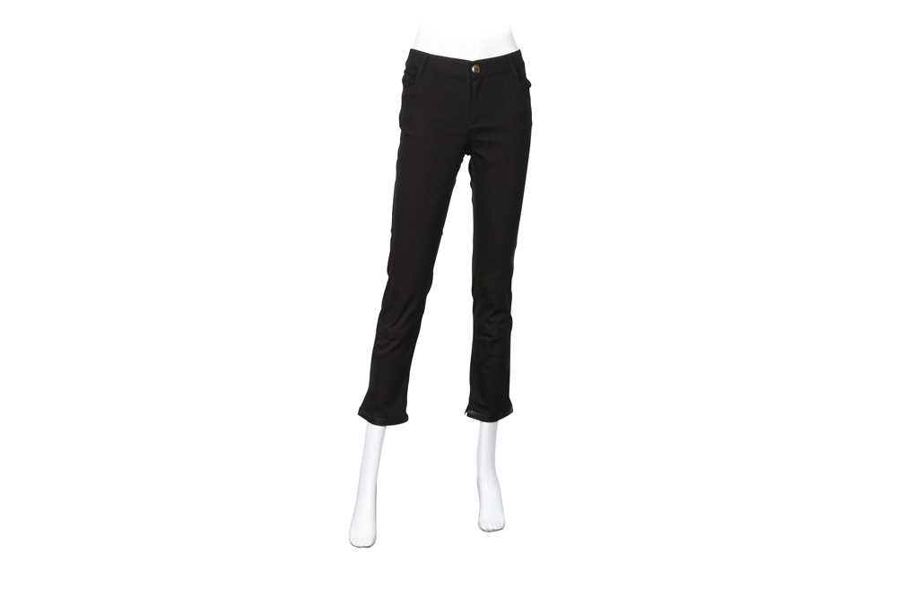 Lot 546 - Louis Black Monogram Trouser - Size 40