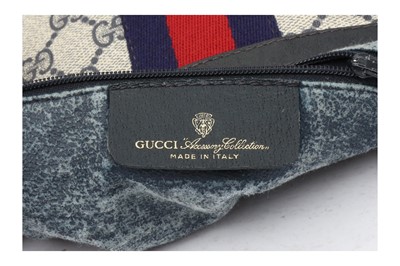 Lot 159 - Gucci Beige GG Monogram Web Shoulder Bag