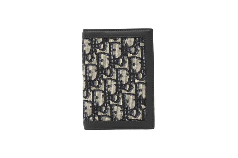 Lot 181 Christian Dior Navy Oblique Passport Cover