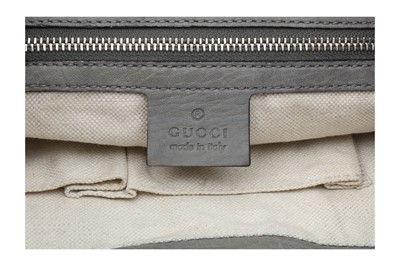 Lot 109 - Gucci Elephant Grey Bamboo Hobo Bag