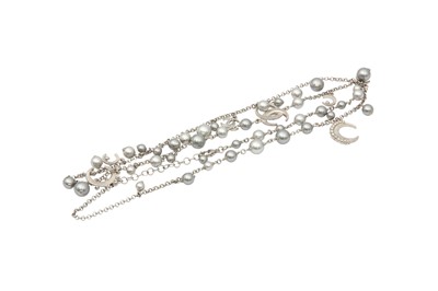 Lot 583 - Chanel Grey Dubai Moon Sautoir Necklace
