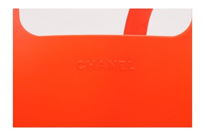 Lot 4 - Chanel Red Logo Jelly Mini Tote