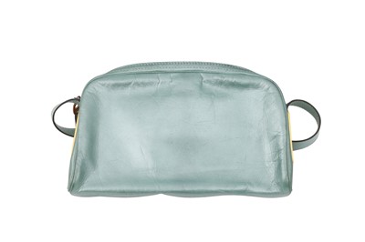 Lot 132 - Christian Dior Turquoise Mini Crossbody Bag