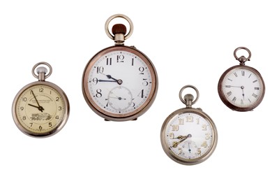 Lot 308 - 4 POCKET WATCHES.