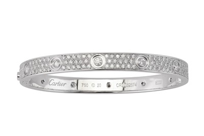 Lot 220 - Cartier l Diamond 'Love' bangle