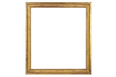 Lot 47 - A FRENCH 18TH CENTURY STYLE CARVED AND GILDED BAGUETTE CASSETTA FRAME
