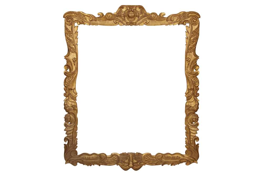 Lot 81 - A BRITISH 17TH CENTURY STYLE AURICULAR SUNDERLAND CARVED AND GILDED LIMEWOOD FRAME