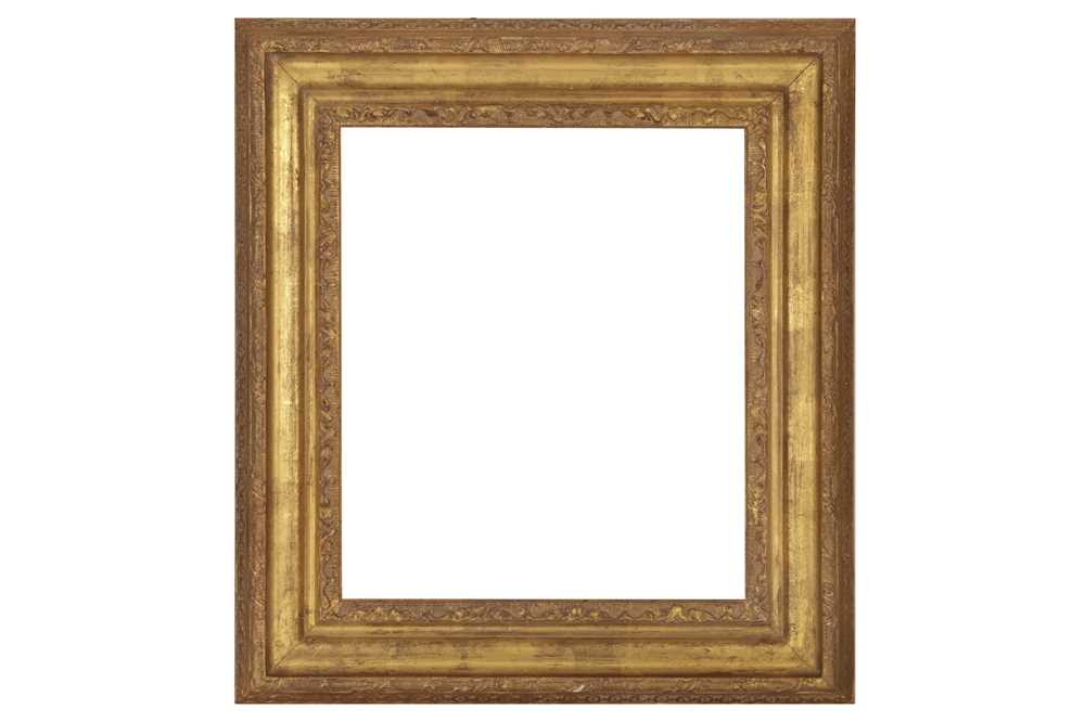Lot 52 - A FRENCH 19TH CENTURY STYLE CARVED AND GILDED LIMEWOOD BOLECTION FRAME