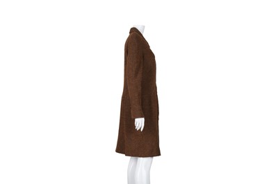 Lot 208 - Chanel Brown Tweed Long Sleeve Dress