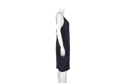 Lot 167 - Chanel Navy Silk Slip Dress - Size 42