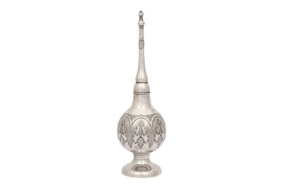 Lot 309 - A MOROCCAN SILVER ROSEWATER SPRINKLER