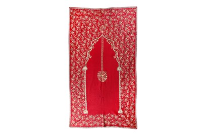Lot 565 - A CHINESE RED FELT HANGING MADE FOR THE OTTOMAN MARKET