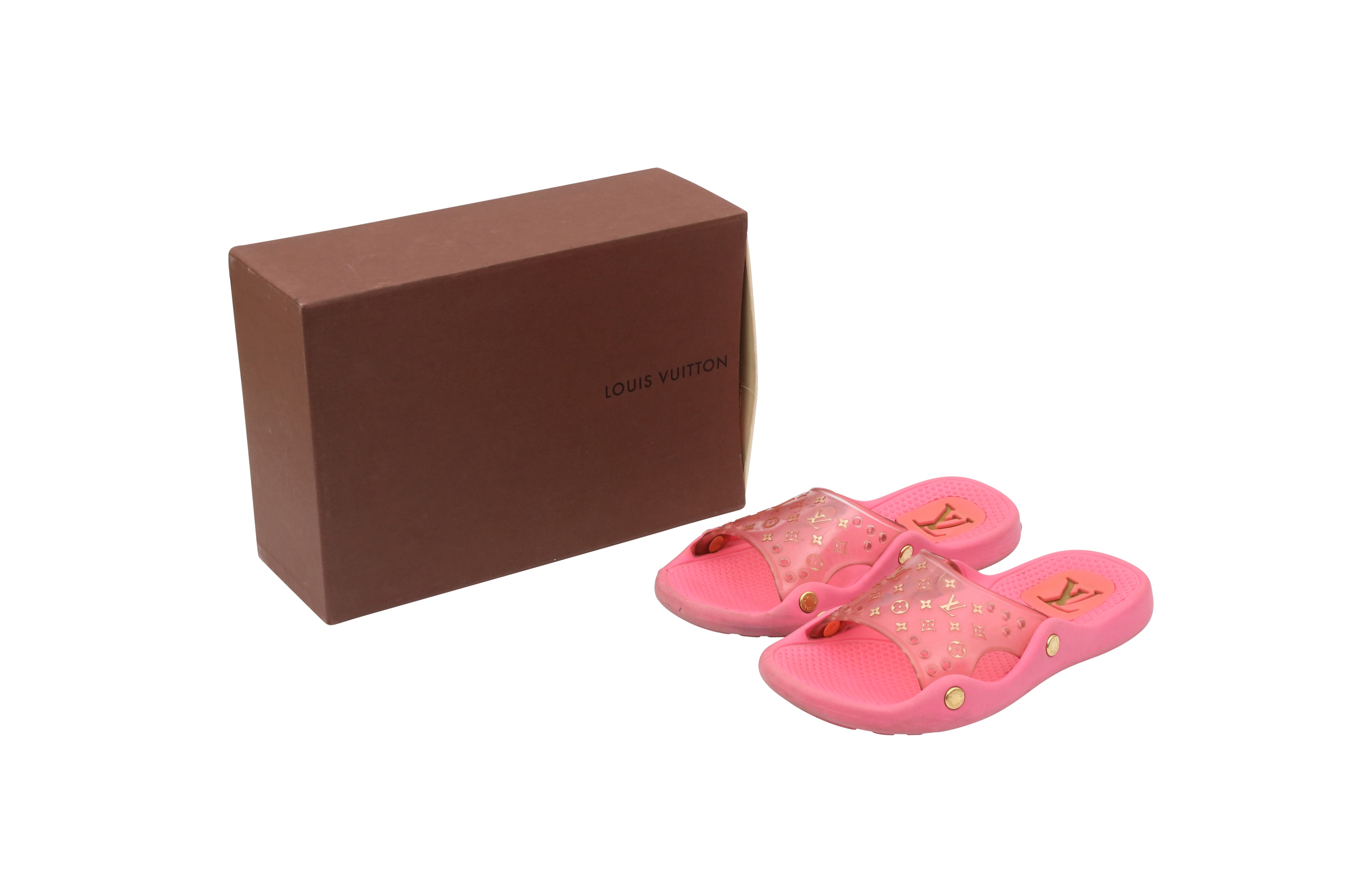 Louis vuitton jelly slides online