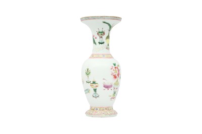 Lot 753 - A CHINESE FAMILLE ROSE 'TREASURES' VASE.