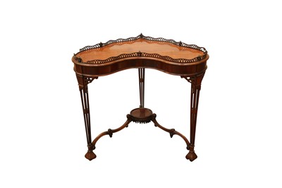 Lot 96 - A CHINESE CHIPPENDALE STYLE PLUM PUDDING MAHOGANY SILVER TABLE, EARLY 20TH CENTURY