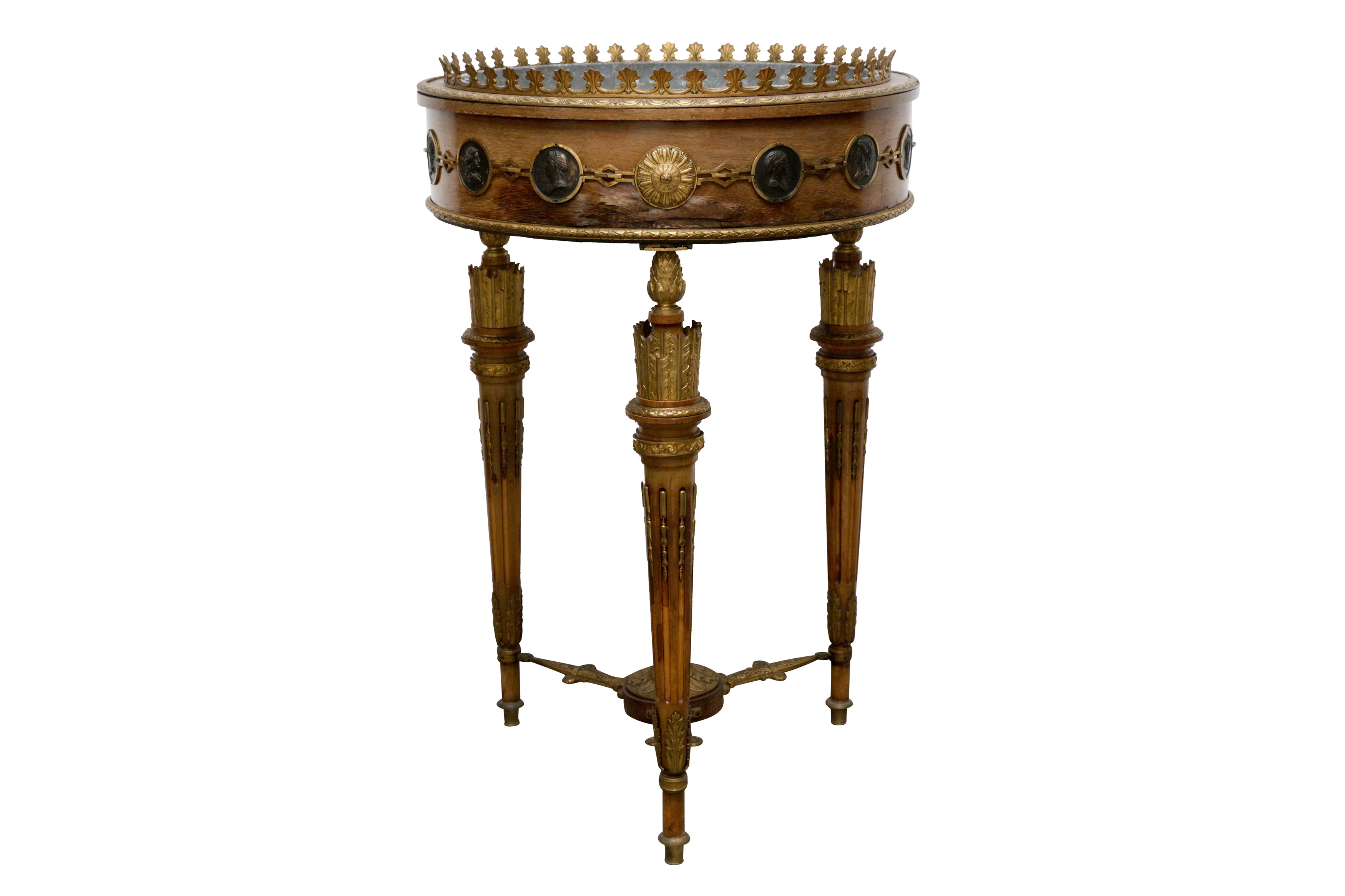 Lot 23 - A Louis Xvi Revival Walnut And Ormolu Mounted