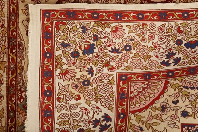 Lot 55 - AN EXTREMELY FINE , SIGNED SILK HEREKE RUG, TURKEY