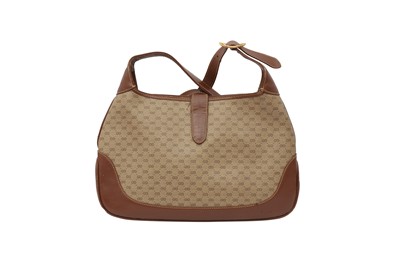 Lot 252 - Gucci Brown Monogram Jackie Bag