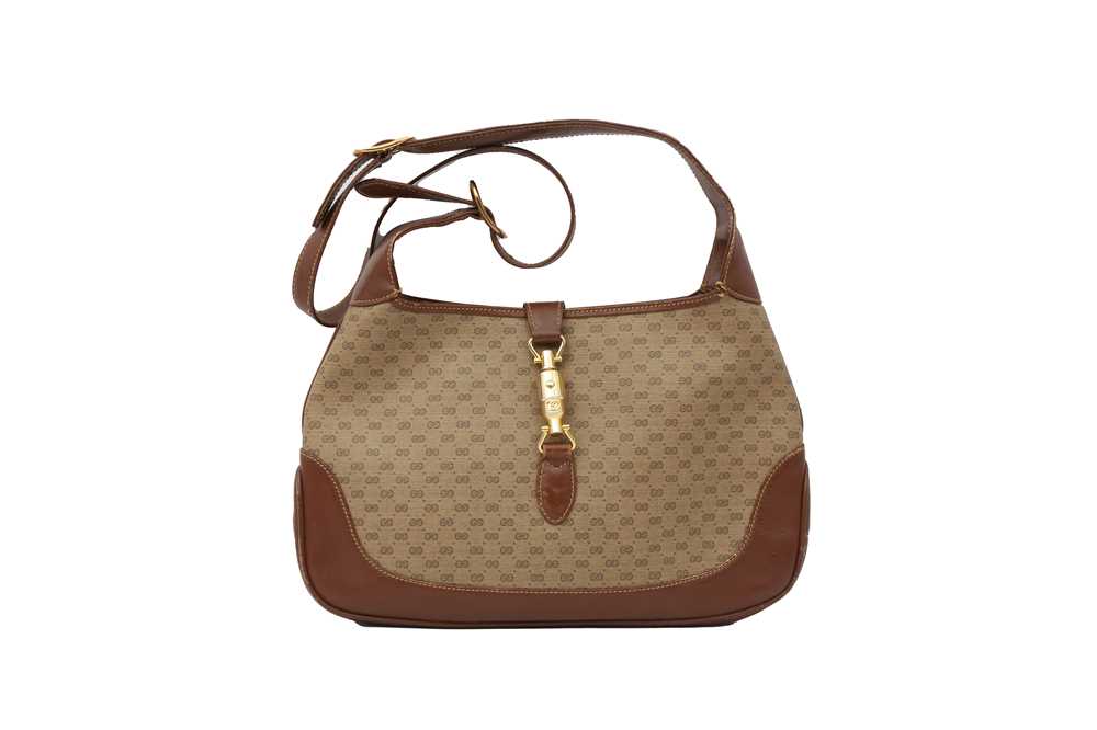 Lot 252 - Gucci Brown Monogram Jackie Bag