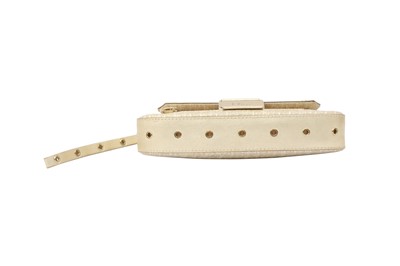 Lot 385 - Christian Dior Gold Monogram Street Chic Columbus Mini Clutch