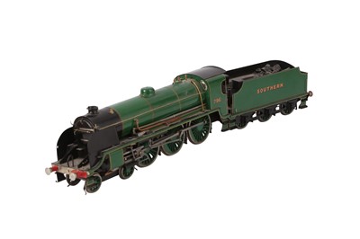 Lot 155 - AN O GAUGE SOUTHERN 796 KING ARTHUR CLASS 4-6-0 TANK LOCOMOTIVE IN SR GREEN