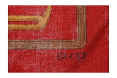 Lot 22 - Gucci Cashmere Horsebit Logo Scarf
