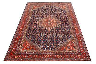Lot 6 - AN ANTIQUE MAHAL RUG, WEST PERSIA