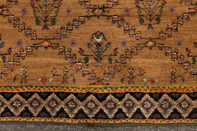Lot 23 - AN UNUSUAL ANTIQUE AGRA RUG, NORTH INDIA