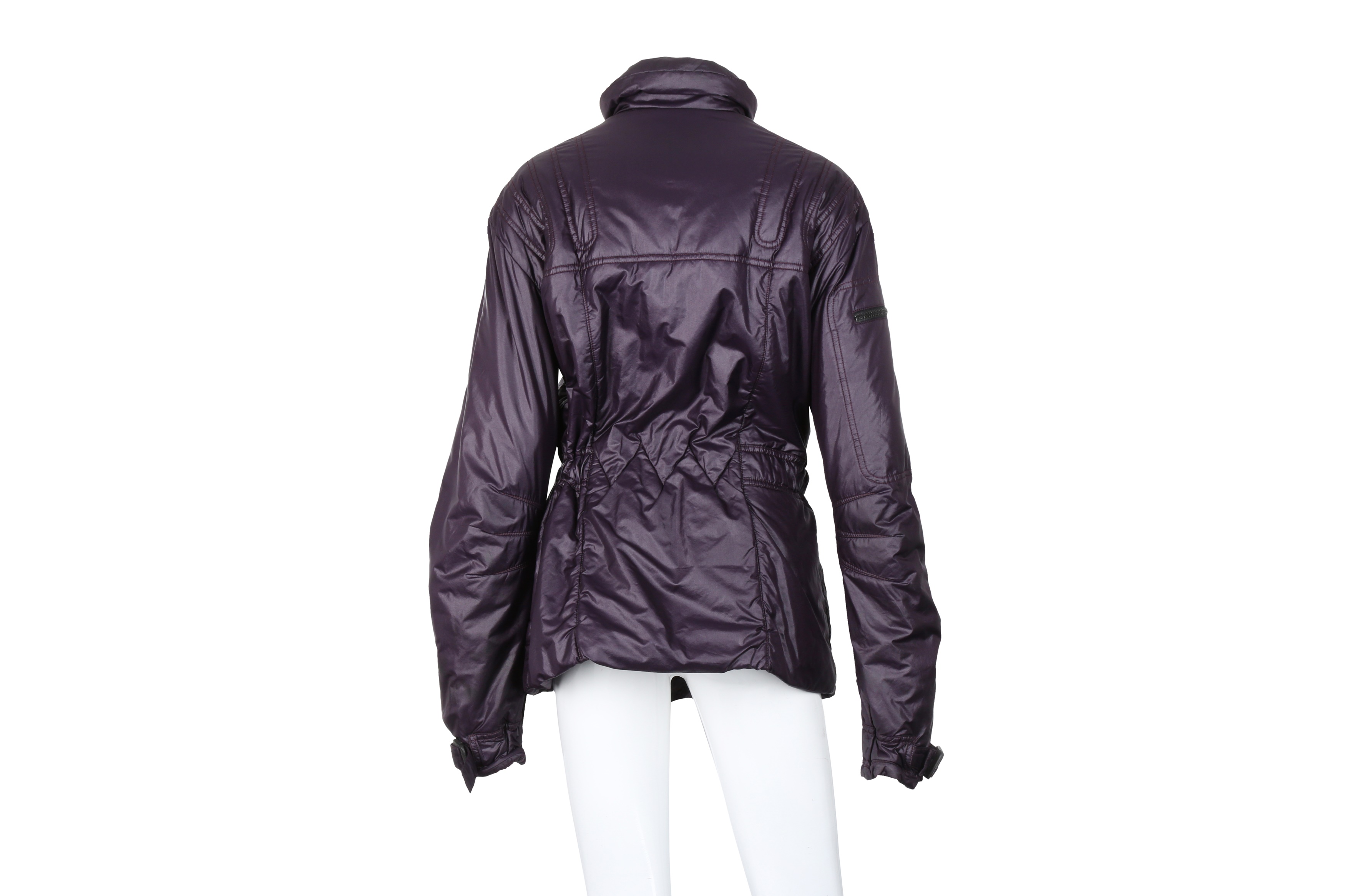 Lot 84 - Chanel Purple Shiny Belted Puffer Jacket