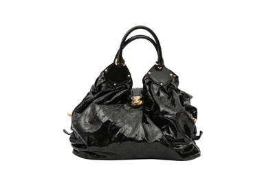 Lot 435 - Louis Vuitton Black Mahina XL Hobo Bag