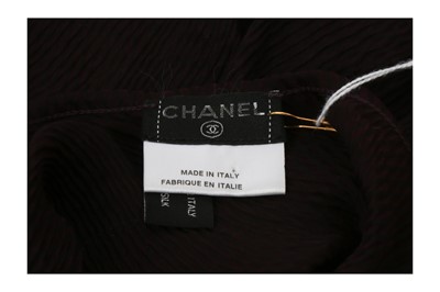 Lot 85 - Chanel Aubergine Silk Chain Camisole Top - Size 36