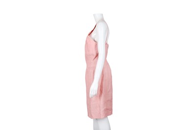 Lot 48 - Chanel Pink Linen Strappy Dress - Size 38