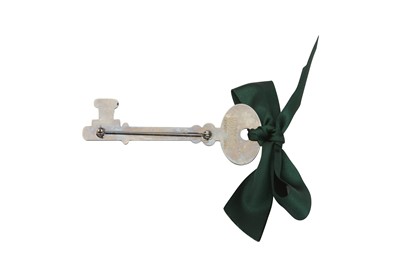 Lot 196 - Moschino Cheap And Chic Green Key Brooch