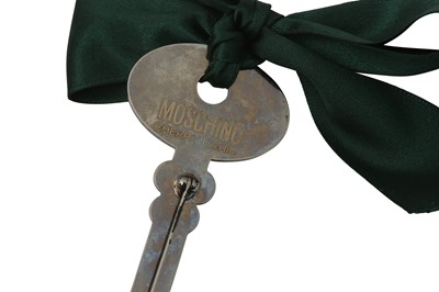 Lot 196 - Moschino Cheap And Chic Green Key Brooch