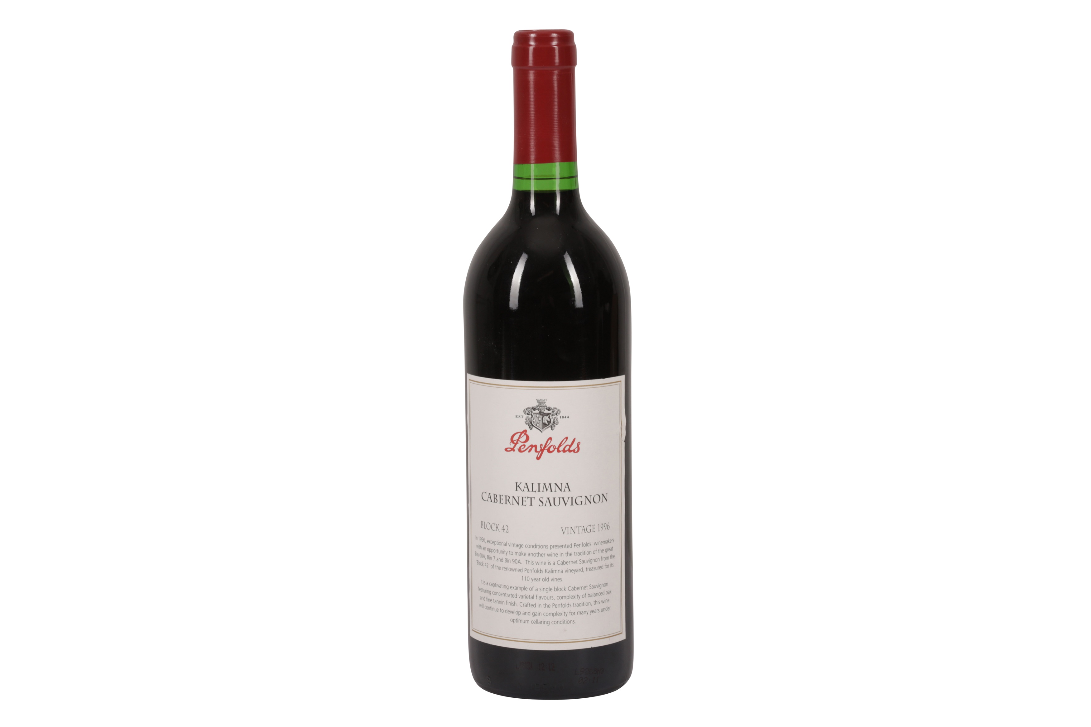 Lot 888 - Penfolds Kalimna Block 42 1996