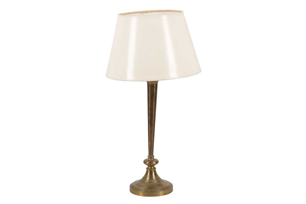 Lot 24 - A BRASS TABLE LAMP, 20TH CENTURY