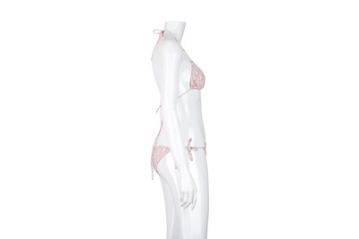 Lot 41 - Christian Dior Pink Oblique Bikini Set - Size S