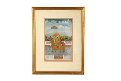 Lot 617 - TWO PORTRAITS OF THE MUGHAL PROGENITOR TIMUR AND THE MUGHAL EMPEROR SHAH JAHAN