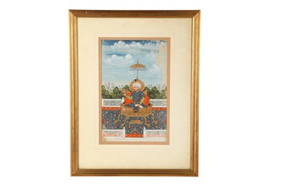 Lot 617 - TWO PORTRAITS OF THE MUGHAL PROGENITOR TIMUR AND THE MUGHAL EMPEROR SHAH JAHAN