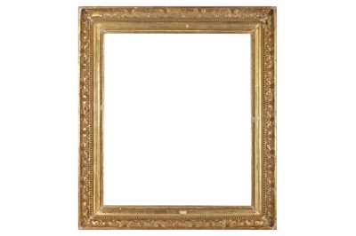 Lot 65 - A FRENCH 19TH CENTURY GILDED COMPOSITION FRAME