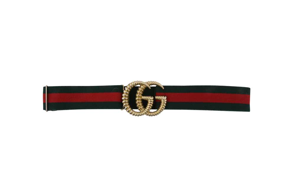 Gucci elastic deals web belt