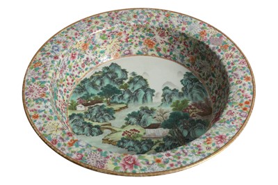 Lot 603 - A CHINESE MILLEFLEUR BASIN