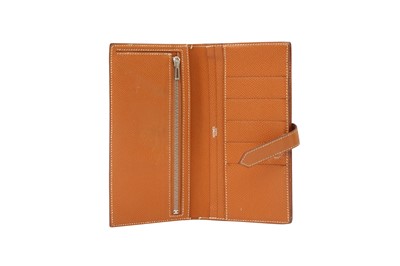 Lot 10 - Hermes Gold Epsom Bearn Bi-Fold Wallet