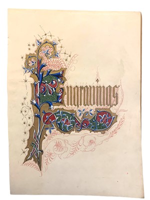 Lot 99 - Illuminated manuscripts.- Laurent de Lara (David)
