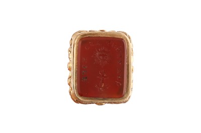 Lot 22 - A William IV / Victorian unmarked gold seal, circa 1840