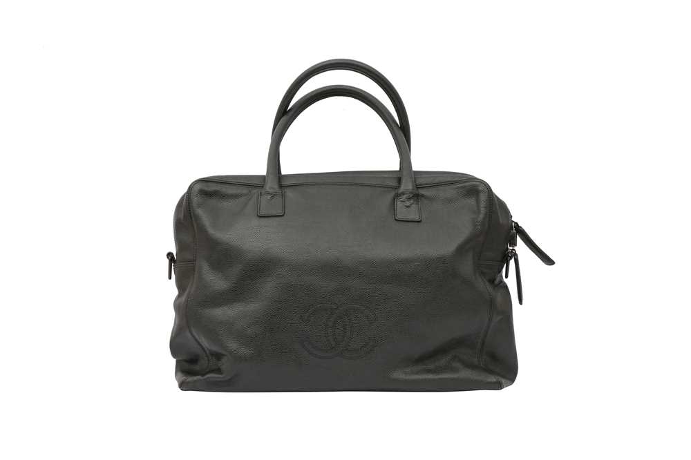 Lot 578 - Chanel Black CC Timeless Large Boston Bag