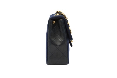 Lot 154 - Chanel Navy Mini Square Single Flap Bag